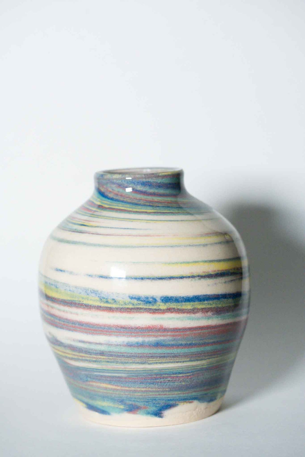 Multicolored Marble Vase