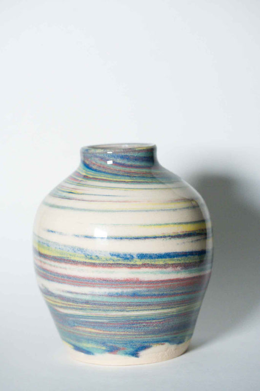 Multicolored Marble Vase
