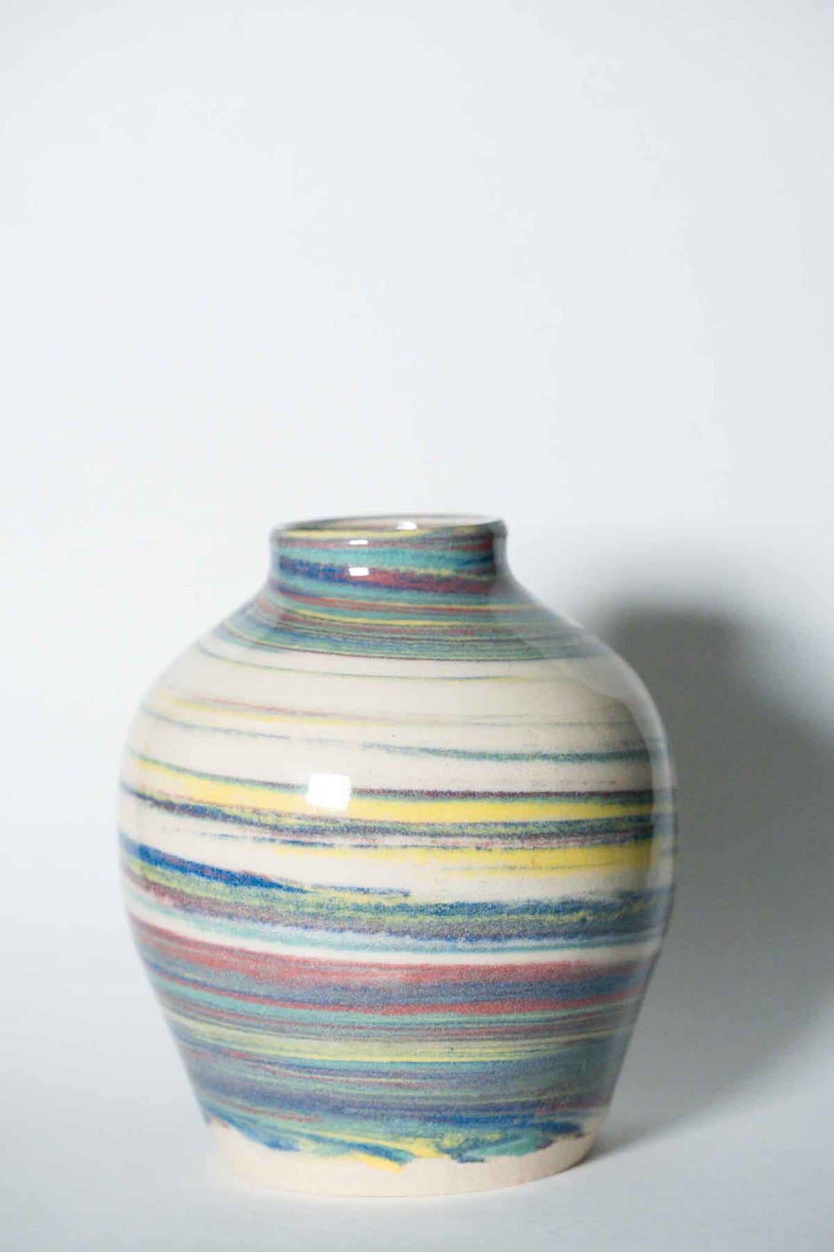 Multicolored Marble Vase