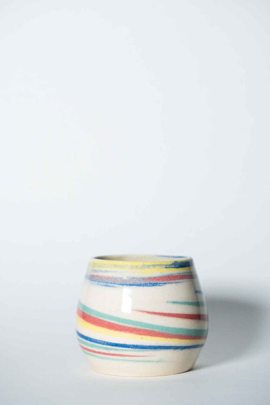 Multicolored Marble Wine Cup